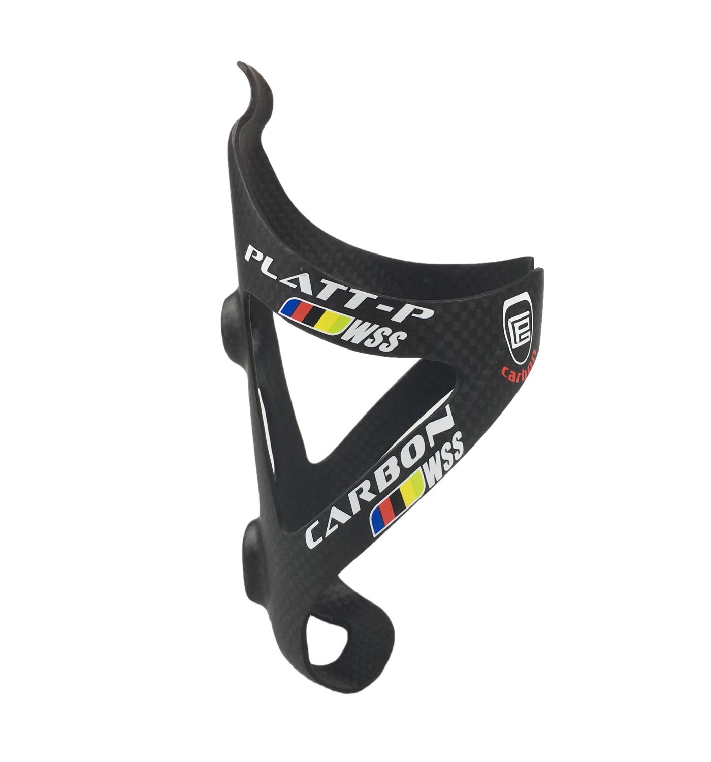 PLATT Porte-bidons VTT Carbone 3K Ultra Lége Porte Bouteille Velo,Porte bidon Bicyclette pour Bouilloire de 72 à 74 mm de diamètre Noir 1PCS
