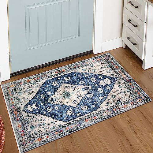 KIMODE Boho Area Rugs 60 x 90cm, Vintage Door Mats Indoor
