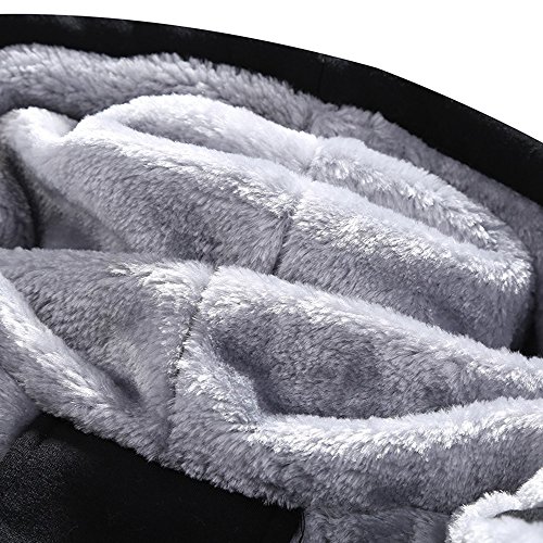 MANTORS Men's Tracksuit Winter Soft Hooded Fleece Sweatsuits Warm Pullover Coats 2 Pieces Outfits Set2