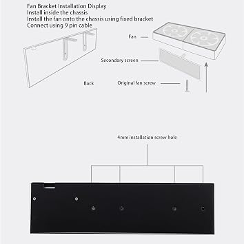 8.8 Inch IPS Screen, 1920x480 PC Secondary Screen with Type C PH Interface, Small Memory Card Slot, Supports Up to 256G, Small Portable Monitor