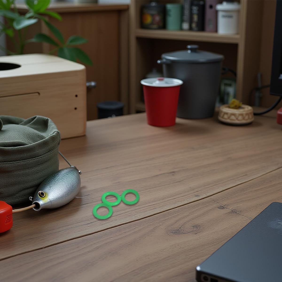 Plastique Anneaux Vert de Tente en Pièces 100 Piquet pour Camping