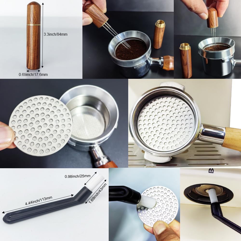 Tamper à Café De 58 Mm Avec Outil WDT, Bague De Dosage 58 Mm