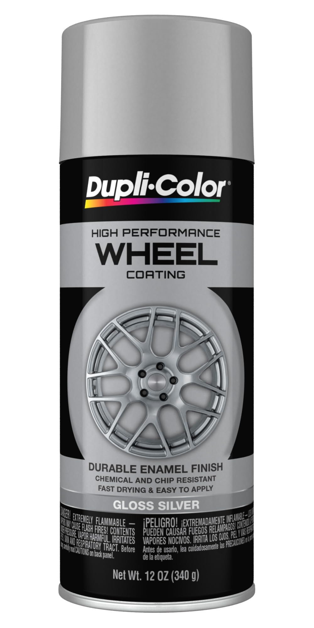 Dupli-Color Wheel Paint, Gloss, Silver, 12 oz