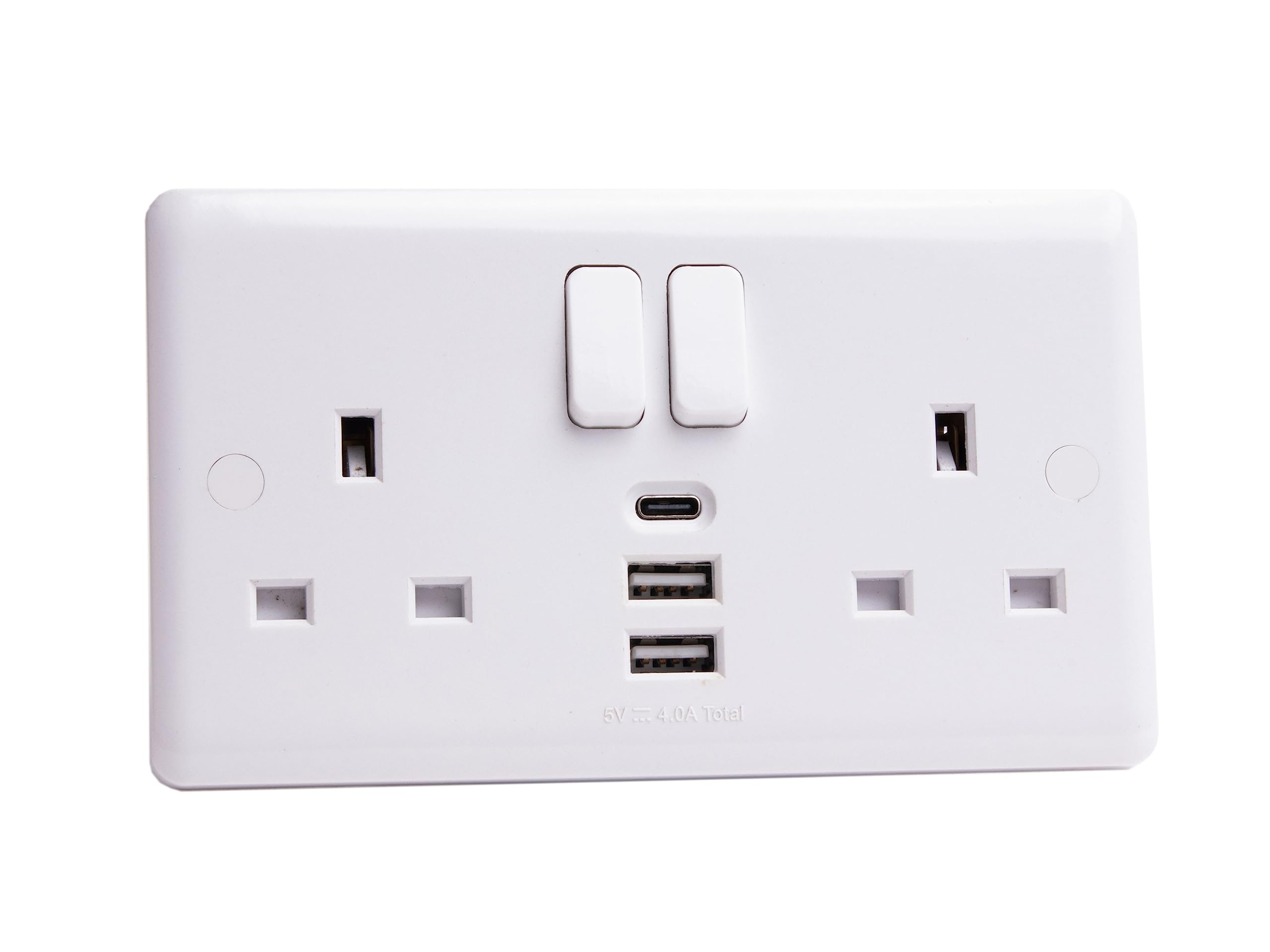 Deta Vimark Vc1288 Switched Socket 2-Gang + 3 Usb Ports 13A