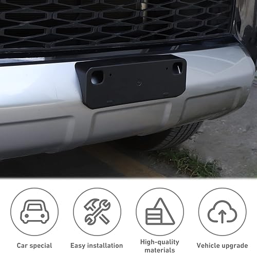 Miniatura 6 de HTHE Marcos de matrícula para Toyota 4Runner 2010+ placa de matrícula delantera fames rejilla placa colgante accesorios para Toyota 4Runner 2010+