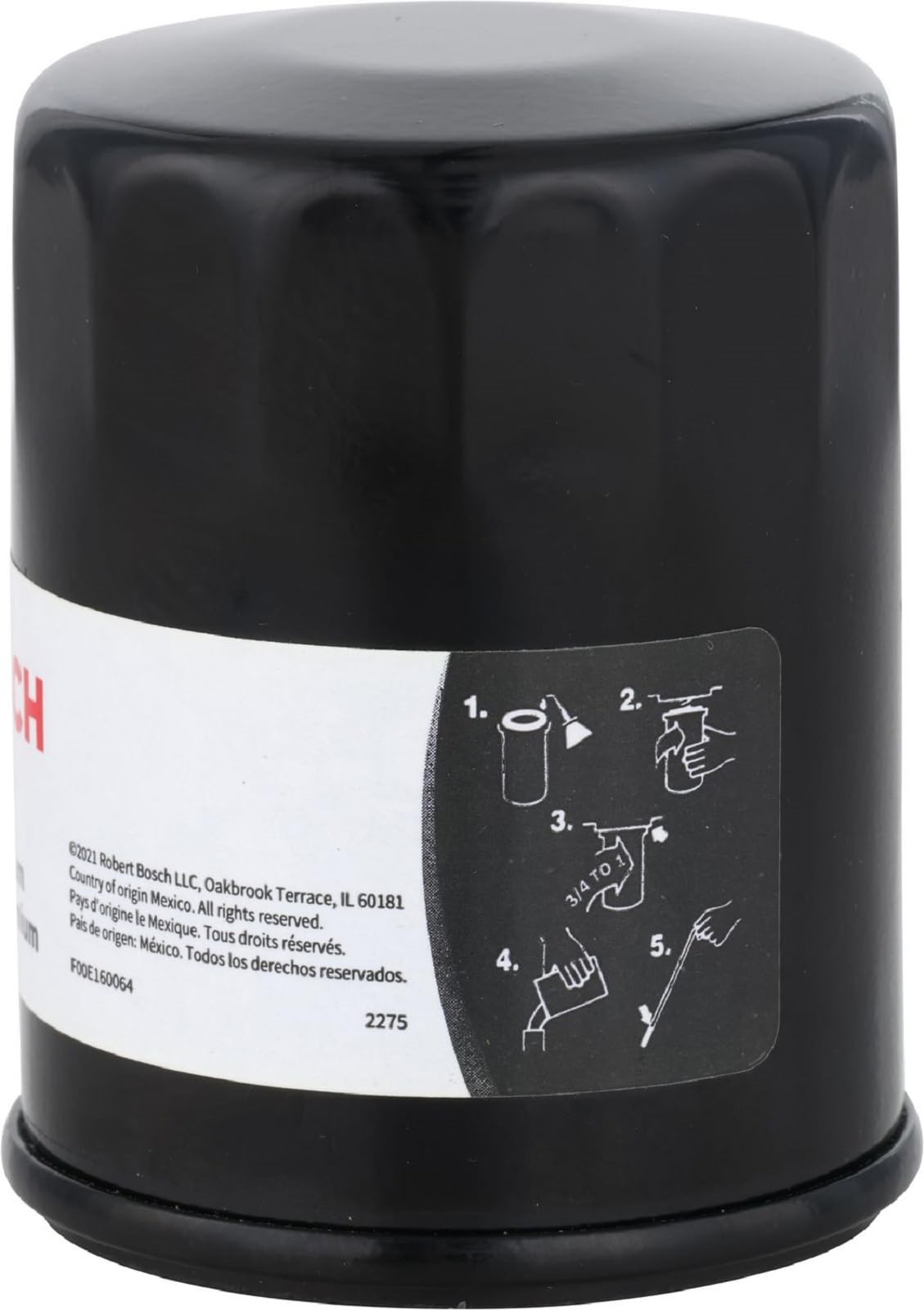 Bosch 3323 Premium FILTECH Oil Filter for Select Acura MDX, RDX, RSX, TL, Chrysler, Dodge, Ford, Honda Accord, Civic, CR-V, Pilot, Infiniti, Nissan + More - 4