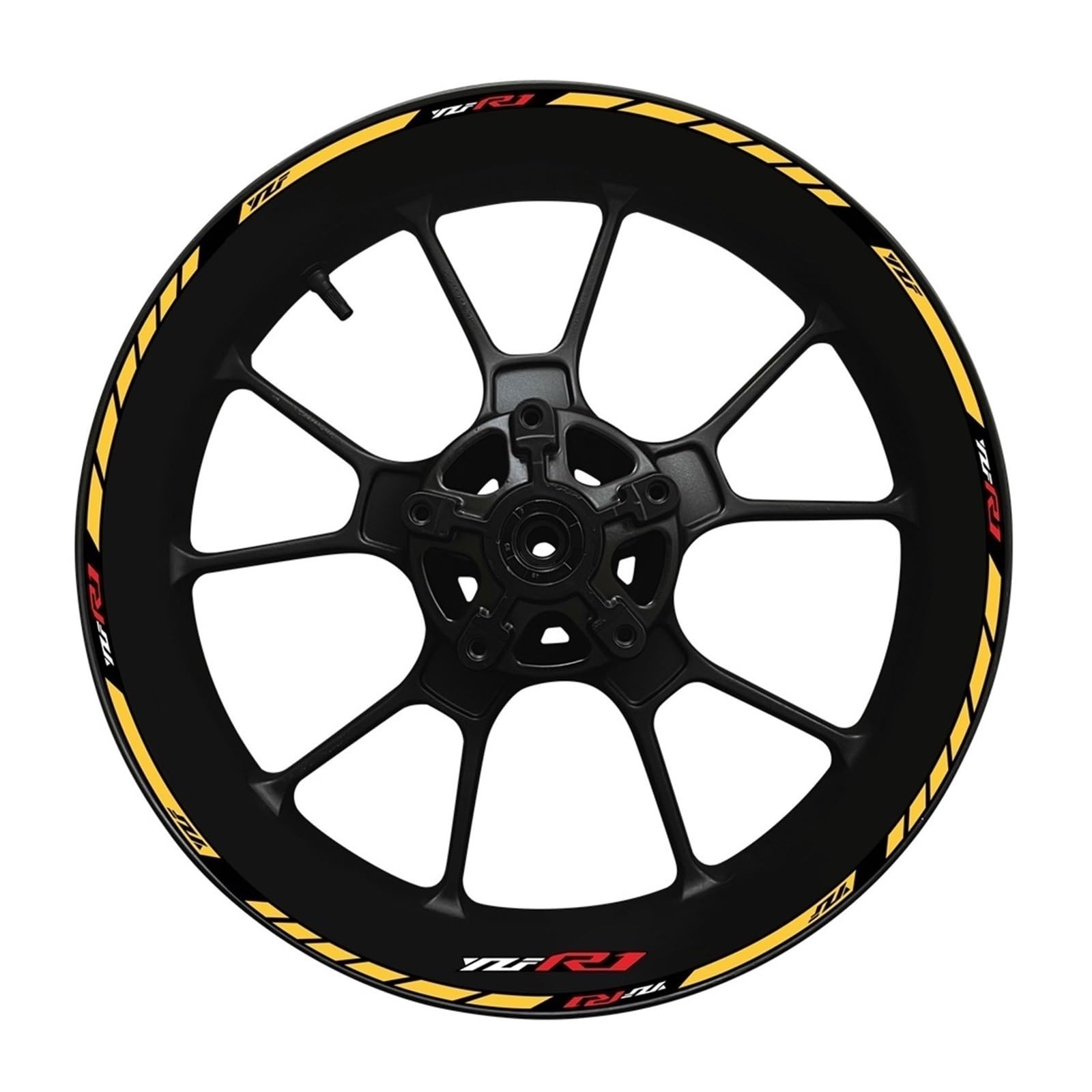 Motorcycle Thickened Edge Outer Ring Reflective Sticker Stripe Wheel Decals for Yamaha YZF R1 Wheel Rim Sticker