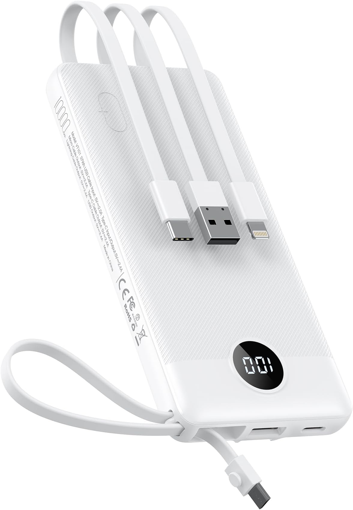 VEEKTOMX Mini Power Bank 10000mAh 22,5W Powerbank USB C PD Fast Charge Externe batterij Quick Charge 3.0 kleine Draagbare Oplader met 2 Output