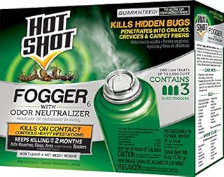Hot Shot Pest Control Fogger, Kills Roaches, Ants, Spiders & Other Insects On Contact, Controls Heavy Infestations Indoorsy, 6-pack - 18-count