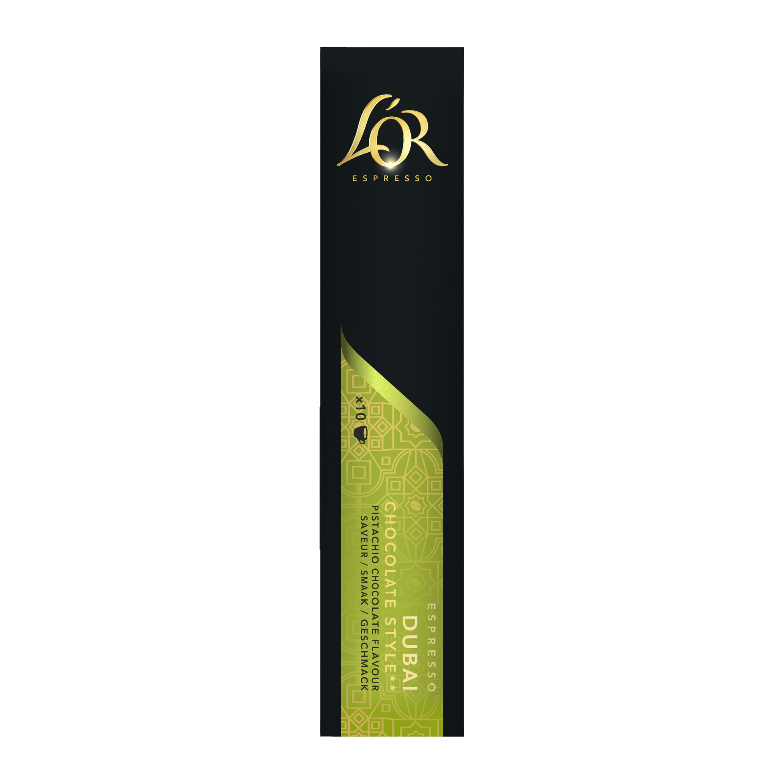 L'OR Espresso Café Dubai Chocolate | 100 Cápsulas | Sabor Pistacho con Chocolate, Compatible con máquinas Nespresso