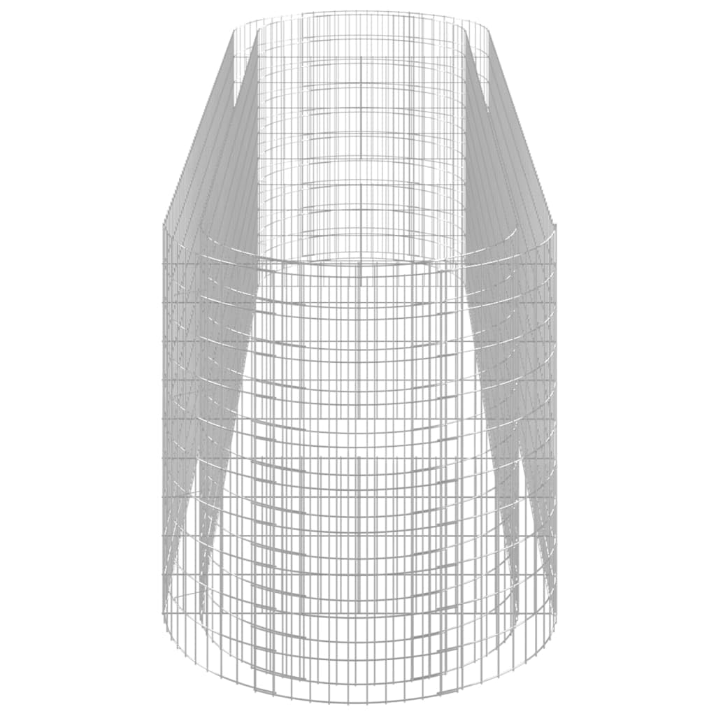 Gabbione con Letto Rialzato in Ferro Zincato 400x100x100 cm per Fioriere da Giardino e Patio, Struttura Stabile in Acciaio Resistente agli Agenti Atmosferici, Ideale
