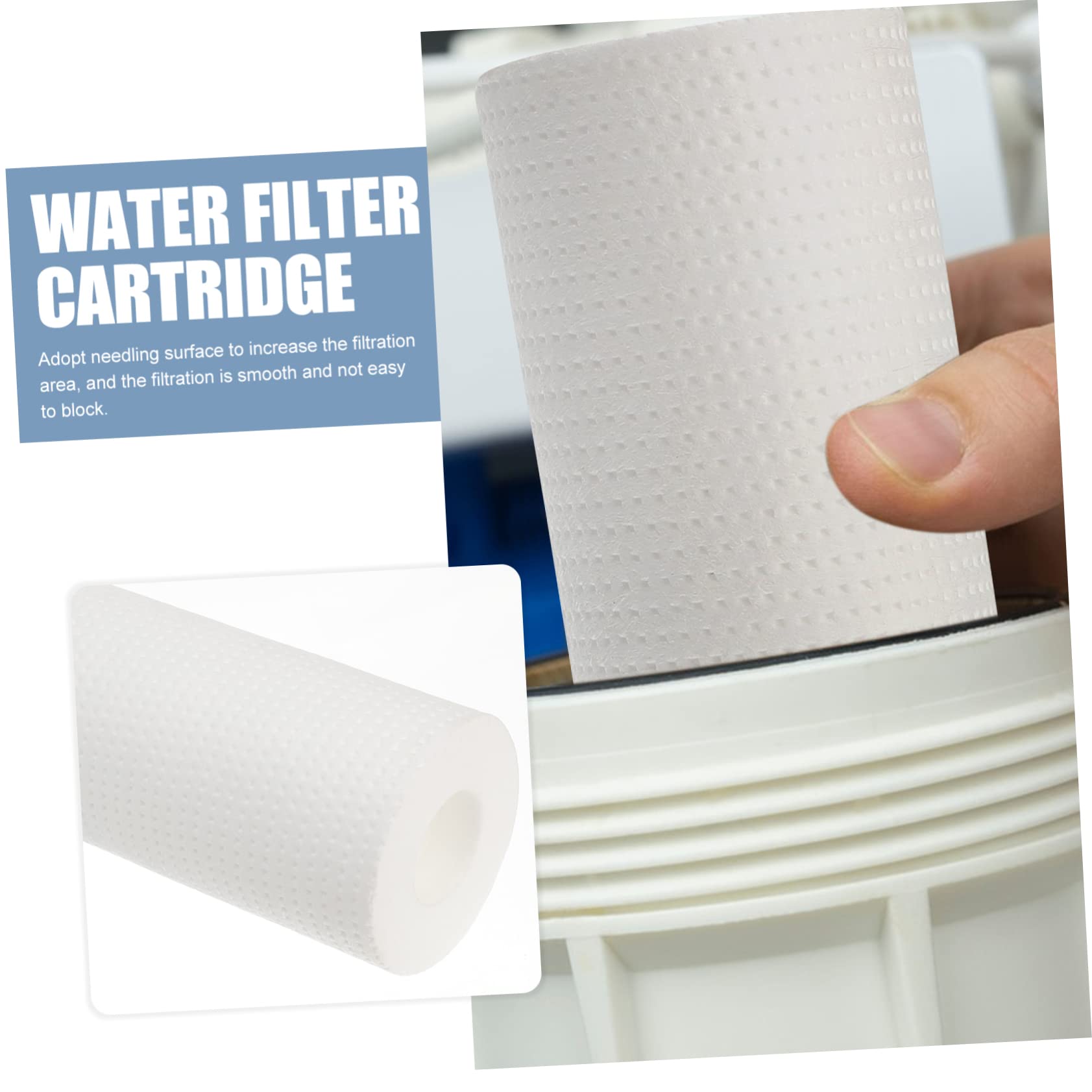 LIFKOME 6 Stück-pack Hauswasserfilter 5 Mikron 10 X 2,5 mit Dreidimensionalem Filtereffekt und Großer Schmutzkapazität aus Baumwolle für Wasserfilter im Ganzen Haus