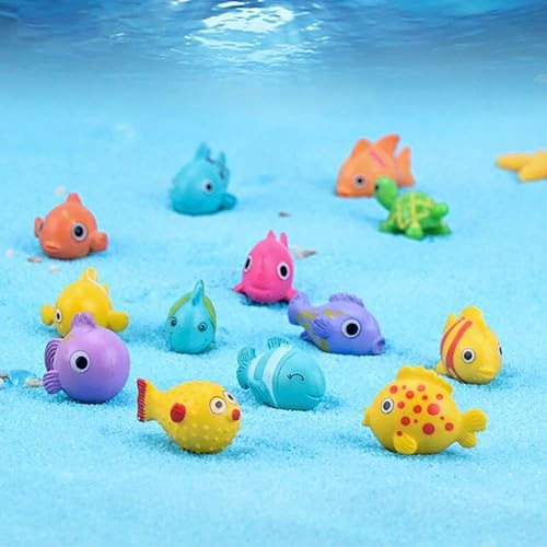 Miniatura 3 de MAOMIA Mini peces de mar para cupcakes de Pascua, figuras en miniatura de peces de jardín de hadas, paisaje de musgo, bricolaje, terrario,
