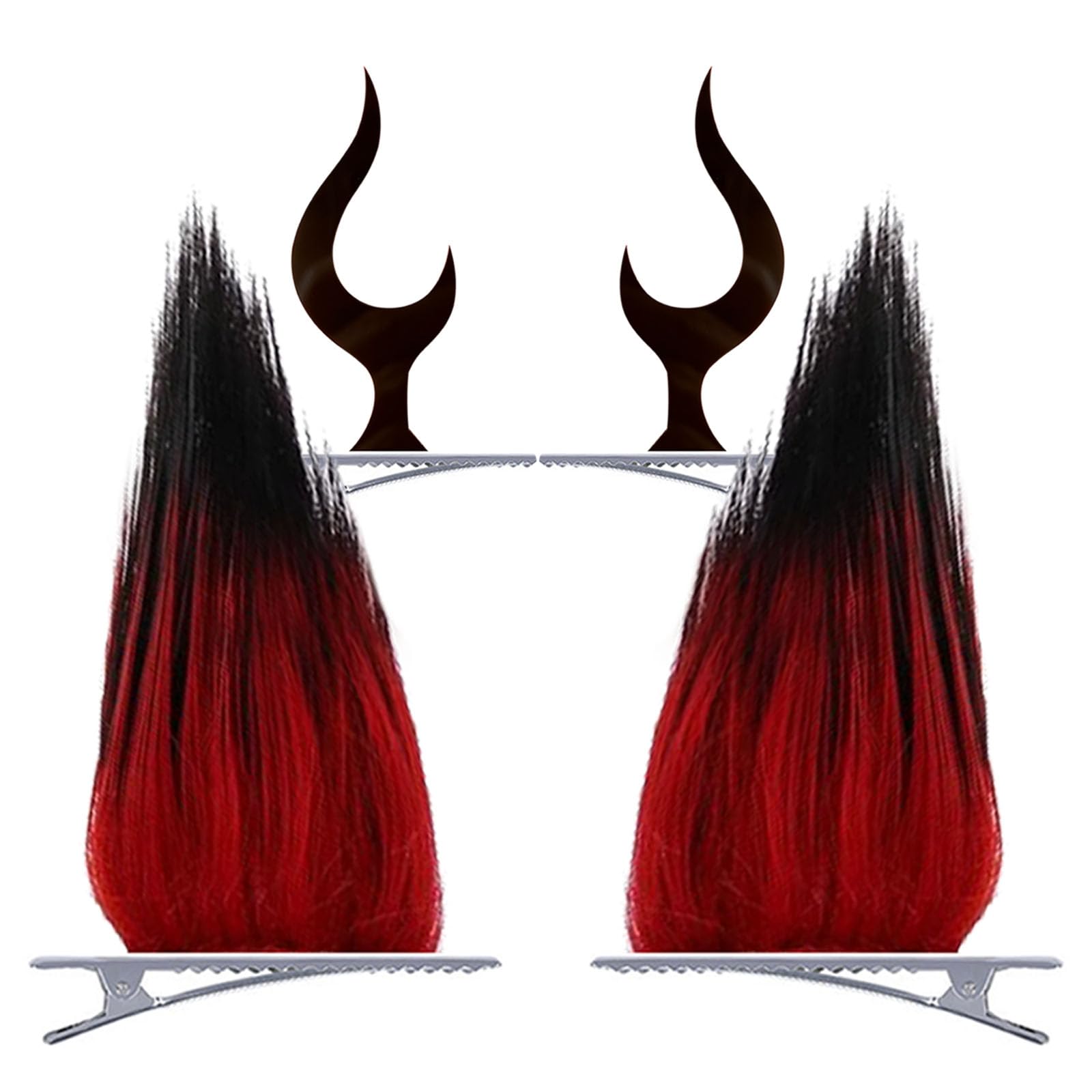 Hazbin Cosplay Accessory Set Alastor Horns Clips Hair Clips Anime Merch Clothing Decoration Accessories 2 Pcs