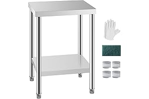 Table for Microwave - Stainless Steel 24"x18" Table, Heavy Duty Commercial Table