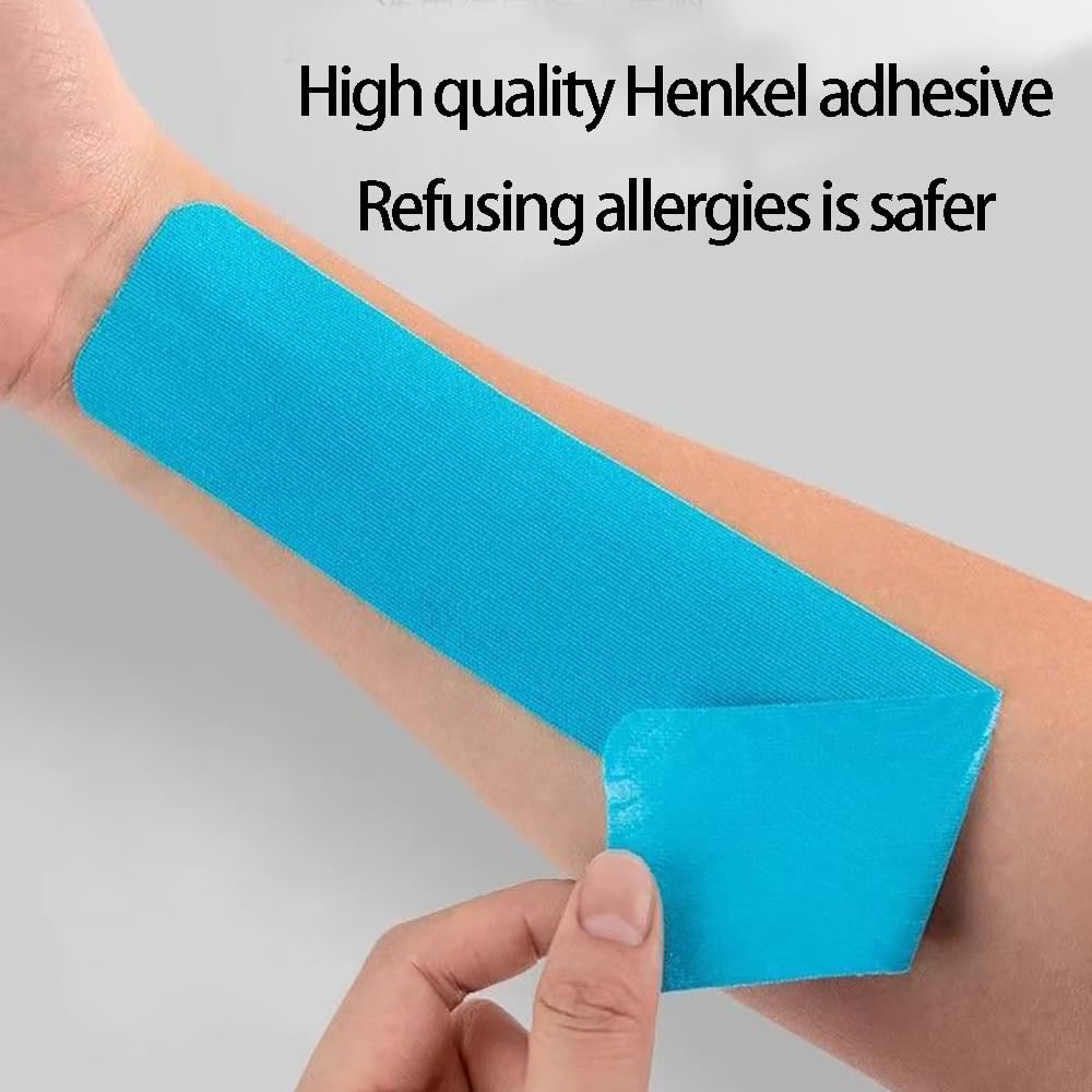 4 Piezas Cinta Kinesiologica Facial Cinta de Estiramiento Facial Parches Antiarrugas para Reafirmar Piel y Restaurar Elasticidad 2.5cm x 5m