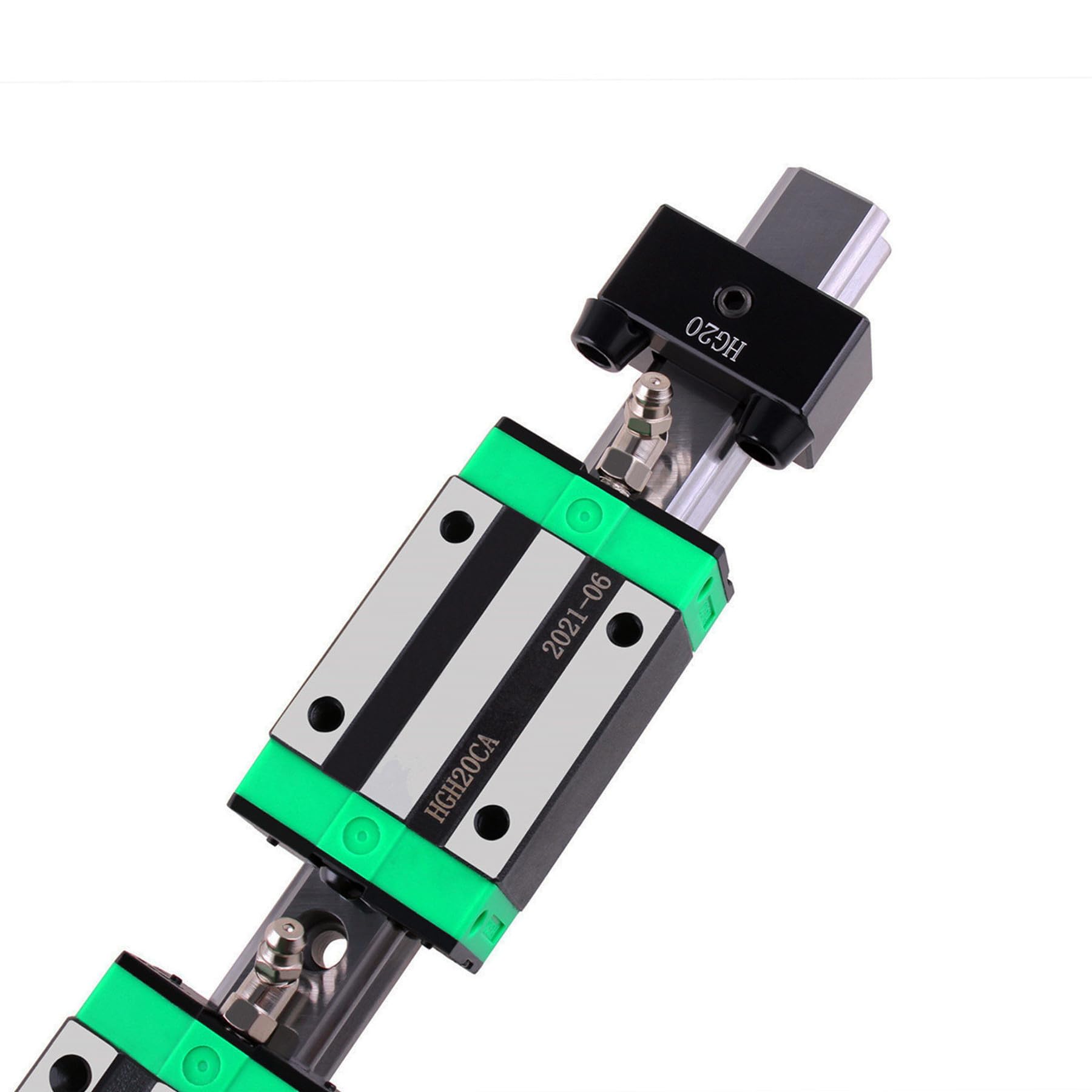 Guide linéaire HGR20 - 1200 mm - Rail de guidage linéaire HGH20 - Rails linéaires HGH20CA - Bloc de patins + 4 blocs de délimitation CNC pour fraisage CNC