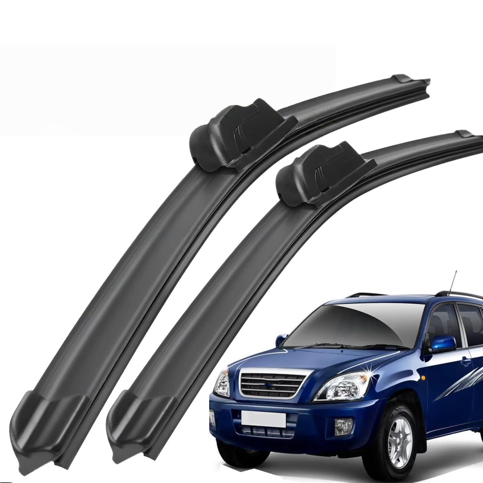 PAPEP Windscreen Wiper Blades for Chery Tiggo T11 2005-2010 24"+19", Front Replacement Wipers OEM Quality Water Repellent Rubber Automotive Windshield