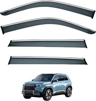 Car Window Rain Guard for BYD Formula Leopard Titanium 3 MK1 2025-2026, Out-Channel Vent Deflectors Sun Shade Protectors Exterior Car Accessories,4 PCS