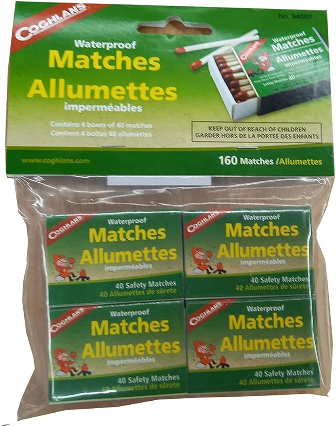 Amazon コフラン Coghlans 防水マッチ 4個セット Coghlan S コフラン トーチ 火起こし