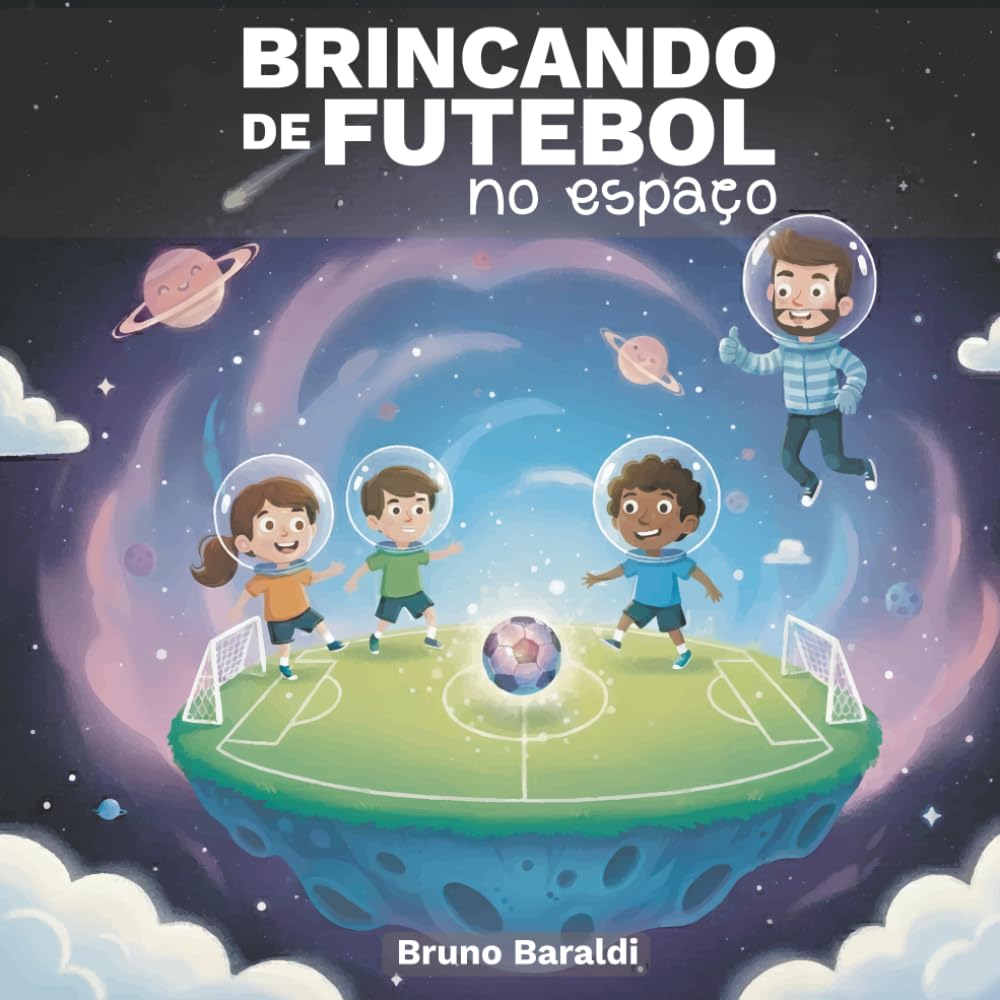BRINCANDO DE FUTEBOL: no espaço