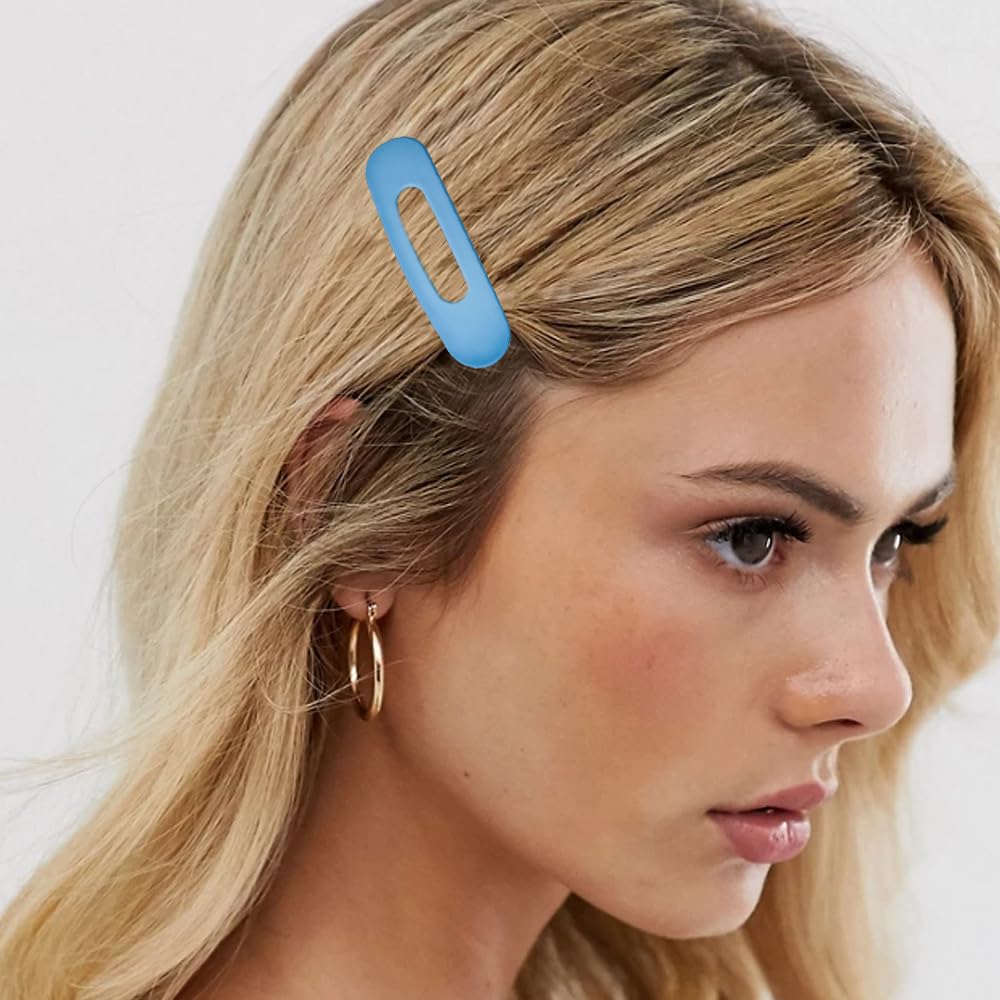 9PCS Small Flat Hair Clips Neutral Color Flat Claw Clips French Non-slip Barrettes Hair Accessories for Women Girls Thin Hair - Image 3