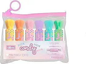 Tilibra - Marca Texto Mini Candy - Blister com 6 unidades