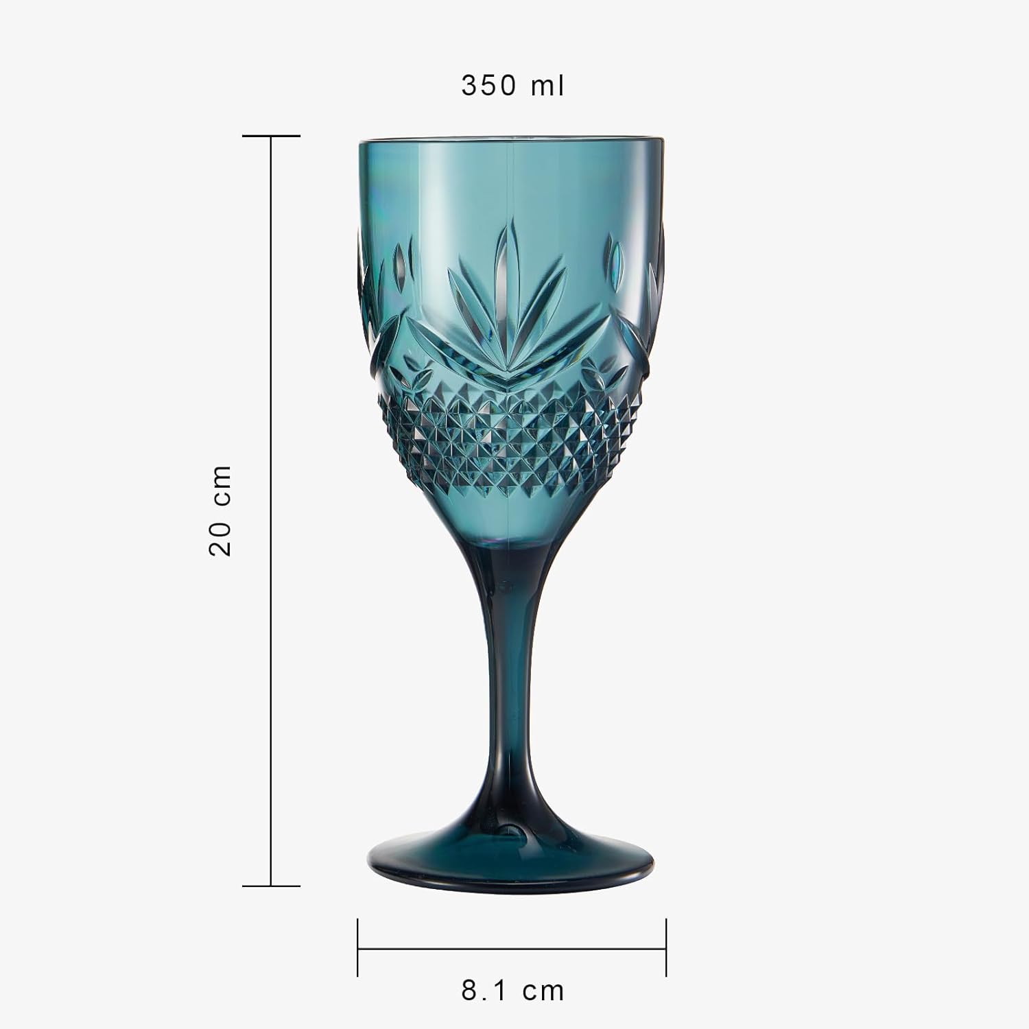 Shatterproof Tritan Stemmed Fancy Wine Glasses Goblets, Resalable | 4 Set | Muted Colors Crystal Glass Lookalike Crystal Acrylic Drinkware, Reusable Unbreakable BPA-free plastic, Outdoor & Indoor 11OZ