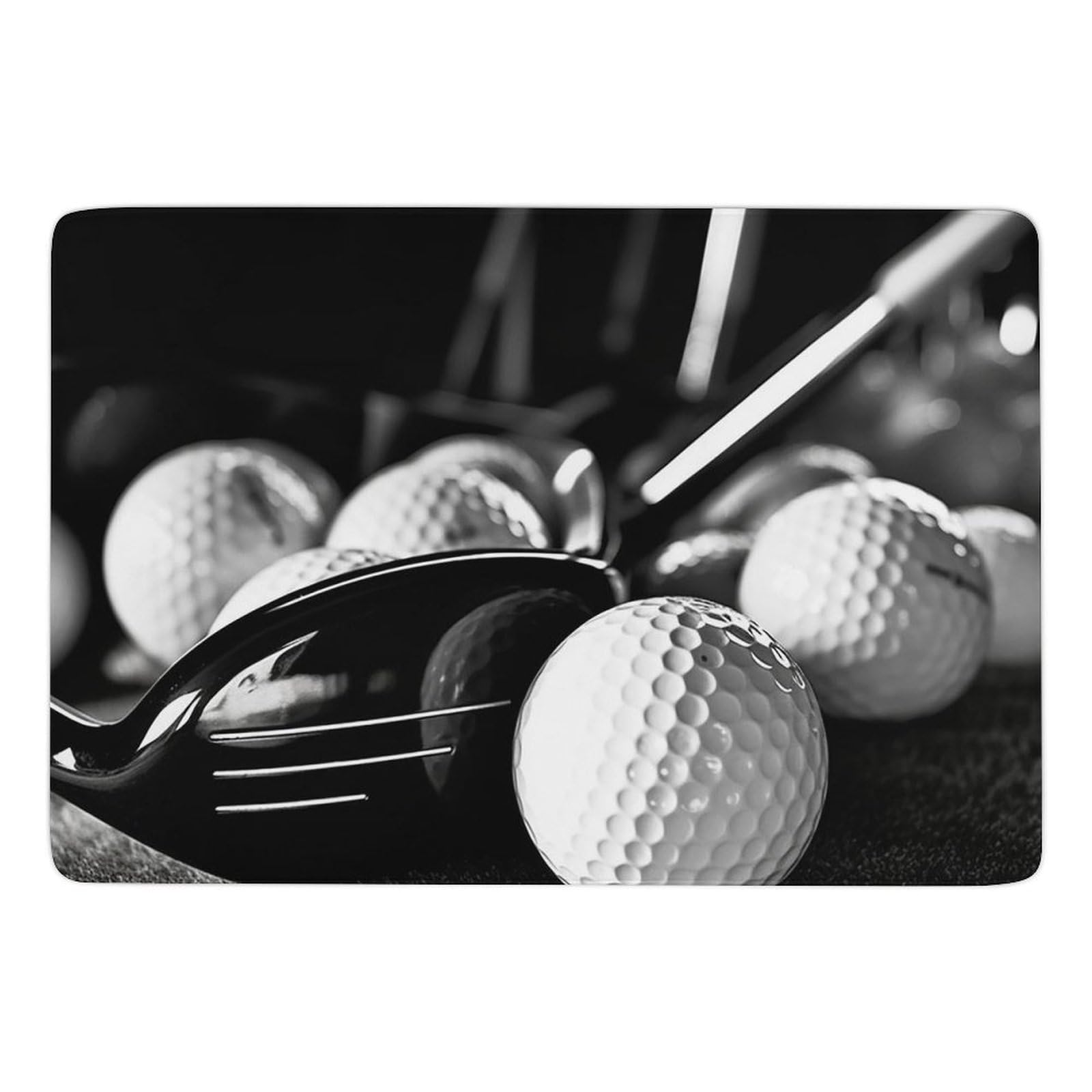 Tapis de golf lavable en velours avec dossier antidérapant pour le confort du salon