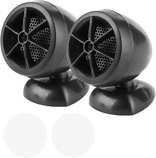 AMONIDA Tweeters Speakers Car Audio, ABS Magnet Car Tweeters Tweeter Speakers Easy Installation for Car Audio System (Black)