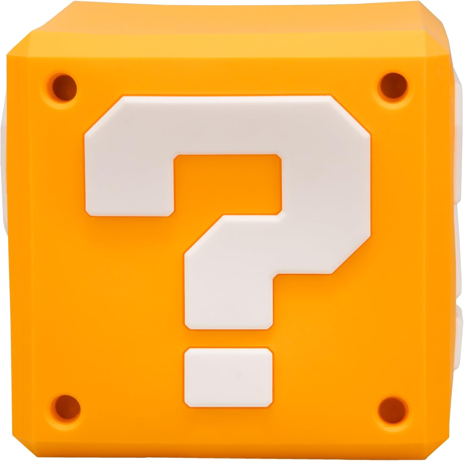 Paladone Super Mario Question Block SquishyGlo Light – Soft Silicone Night Light, Rechargeable LED Lamp, Official Nintendo Merchandise