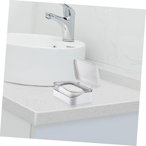 Miniatura 5 de Tofficu Jabón titular escurridor tapa grande barra jabón contenedor plástico hogar baño accesorio