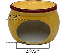 Vista 2 de ACK Tuscany Sonoma - Soporte para esponja de cerámica pintada a mano para fregadero de cocina, decoración de cocina