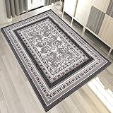 Carpeto Teppich Klassisch Ornamente Blumen Muster Meliert in Grau - ÖKO TEX (250 x 350 cm)