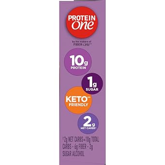 Protein One Peanut Butter Chocolate Protein Bars, GLP-1 Friendly, 5 Ct, 4.8 oz