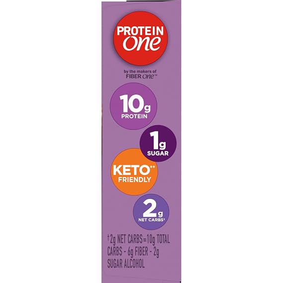 Protein One Peanut Butter Chocolate Protein Bars, GLP-1 Friendly, 5 Ct, 4.8 oz