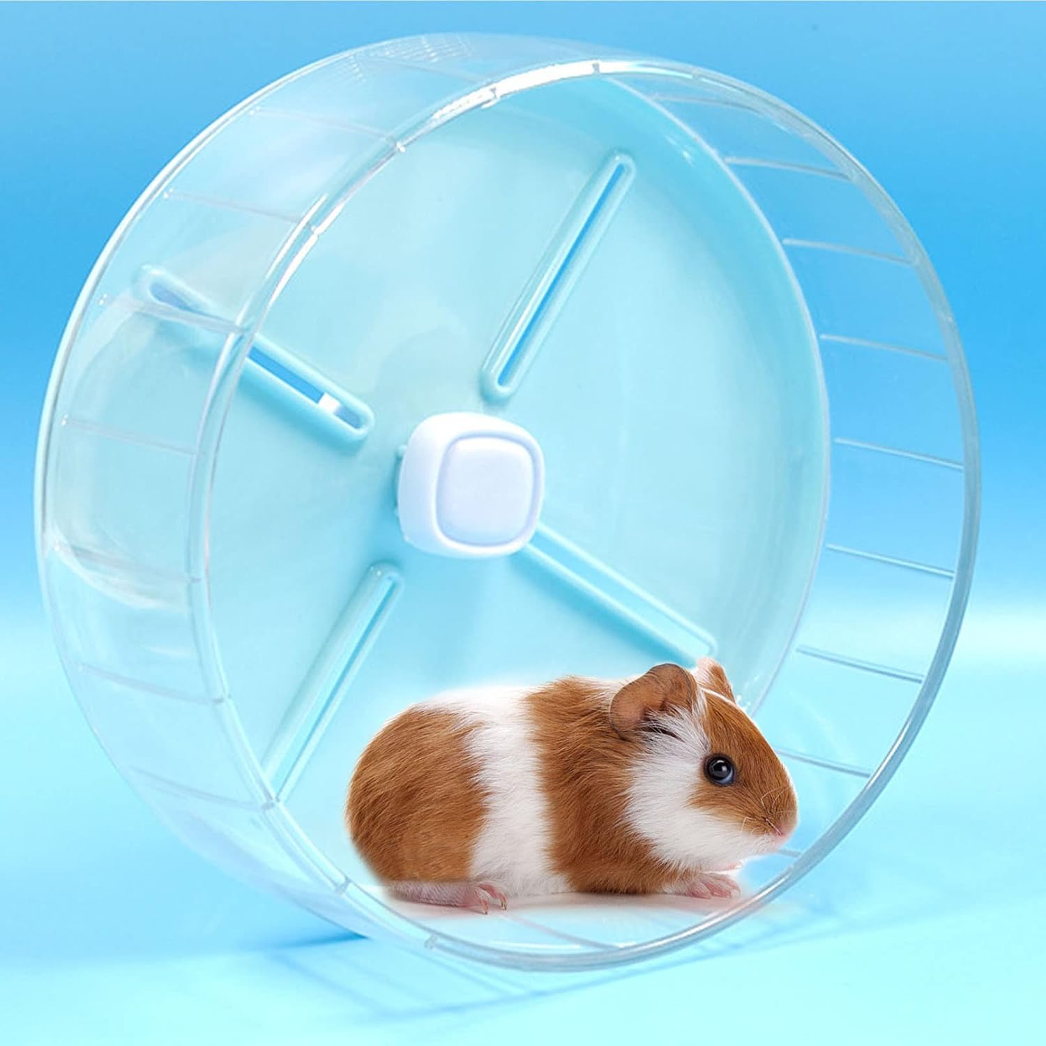 Hitasi ハムスター 回し車 静か ハムスター おもちゃ サイレントホイール 走る ミュートホイール ハムスター まわし車 小動物用 チンチラ ストレス解消 ハリネズミ ケージ アクセサリー 安全 取り付け簡単 おしゃれ ペット用品 理想的な遊び場 高さ調整可能 スタンド付き