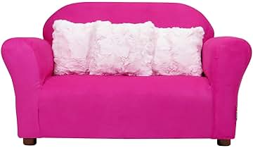 Keet Roundy Children’s Sofa – Durable Wooden Frame, Soft Microsuede Upholstery, Ergonomic & Padded Seat, Comfortable Toddler Couch for Ages 2–5, Ideal for Bedrooms, Playrooms & Daycares.