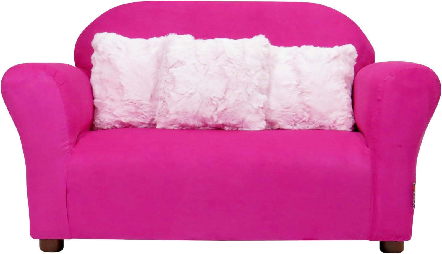 Keet Roundy Children’s Sofa – Durable Wooden Frame, Soft Microsuede Upholstery, Ergonomic & Padded Seat, Comfortable Toddler Couch for Ages 2–5, Ideal for Bedrooms, Playrooms & Daycares.