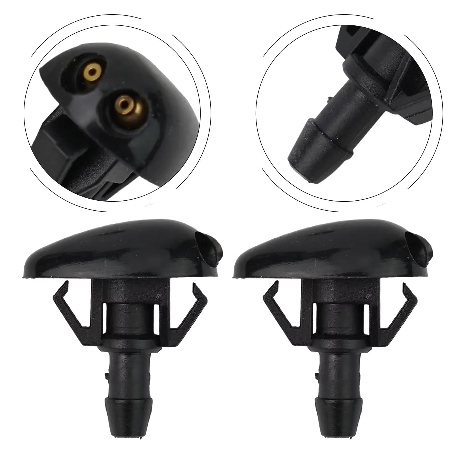 Scheibenwischer Sprühdüse Kompatibel Mit Nissan Für Pulsar 1995 1996 1997 1998 1999 2000 2001 2002 2003 2004 2005 2 Stück Scheibenwaschdüsen 289302F901