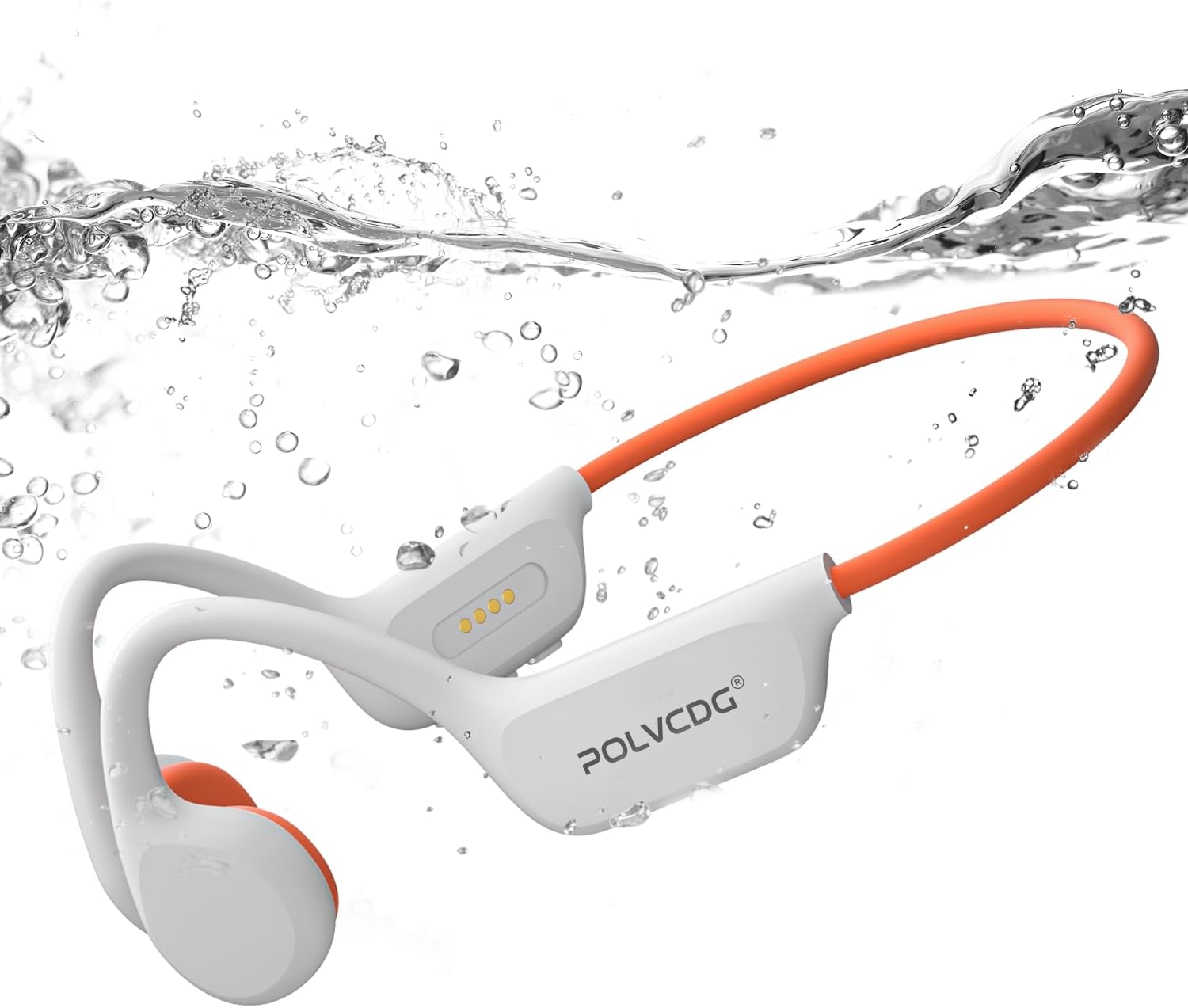 Swimming Headphones,IPX8 Waterproof Bone Conduction Headphones,32GB Memory Open Ear Headphones with Mic,Wireless Earphones Underwater Sport Earbuds for Workout Running Cycling Gift