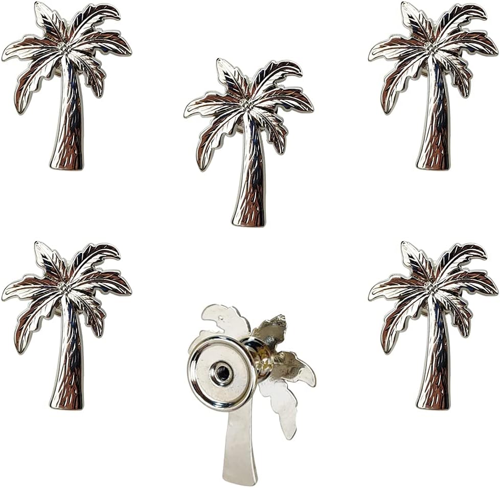 brandname Laide Palm Tree Cabinet Knobs Zinc Alloy for Dresser Cupboard Drawer Pulls Handles Home Kitchen Decorative 6 Pieces