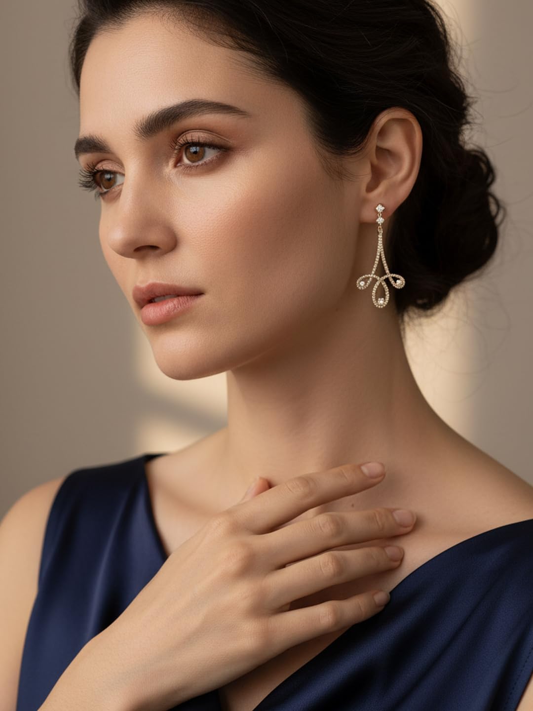 Moissanite/Emerald/Sapphire/Ruby Long Dangle Earrings for Women, Solid 925 Sterling Silver, Luxury Spiral Threader/Teardrop Drop Earrings, Anniversary Birthday Mother's Day Idea Gift for Her