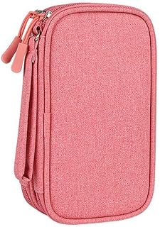 Dutaby Data Cable Storage Bag Waterproof USB Data Line Charger Plug Organizador for Travel Electronic Organizer Pink