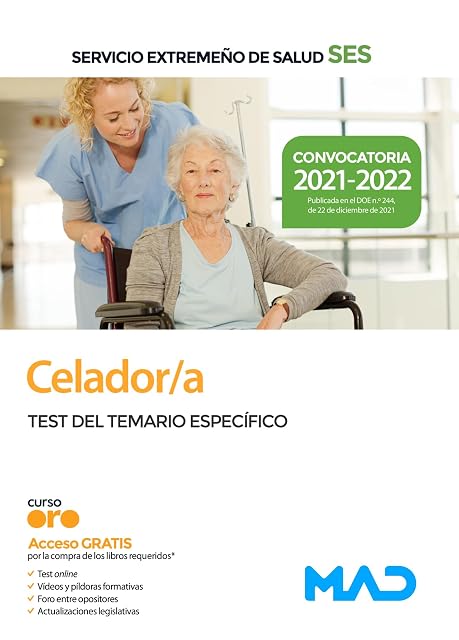Portada de Celador-a del servicio extremeño de salud . Test parte específica