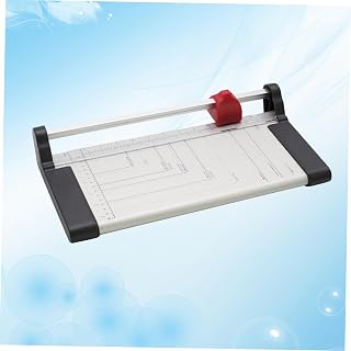 Paper Cutter Heavy Duty Tabletop Paper Cutter Portable Scrapbooking Trimmer Rotary Paper Cutter Paper Trimmer Paper Cutter for Home gridded Base Clippers Photo Cutting Machine a4