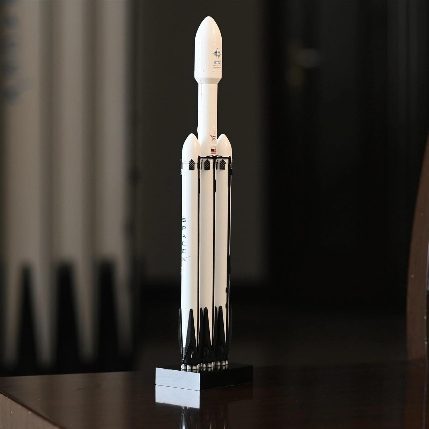SpaceX Model Dragon Starship Falcon 9 Rocket Heavy Falcon Static Model Art Ornaments Set Aerospace Gift (Color : 4 Sets)