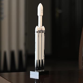NOVSKI SpaceX Model Dragon Starship Falcon 9 Rocket Heavy Falcon Static Model Art Ornaments Set Aerospace Gift (Color : 3 Sets)
