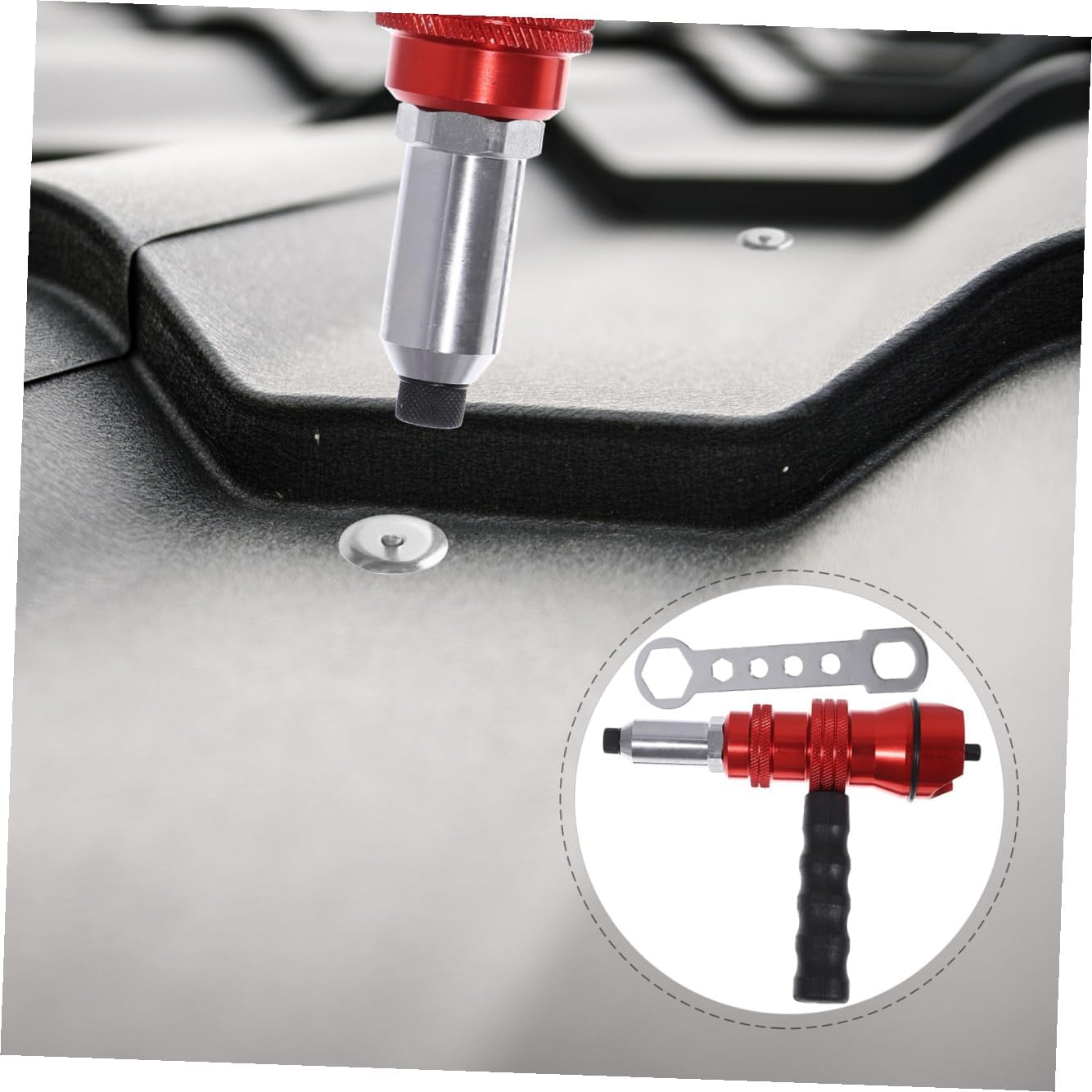 BESTOYARD Automotive Tools Rivet Adapter for Drill Nut Drill Tools Rivet Adapter