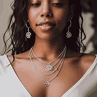 Vista 2 de selizo Cadenas para hacer joyas, cadenas de 60 pies para collar con alicates, anillos abiertos y cierres de langosta para hacer joyas, collares